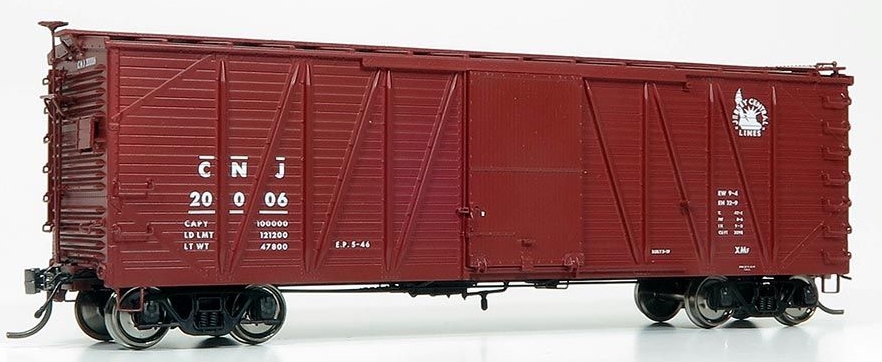 Rapido Trains Inc HO 142003-20098 USRA Single-Sheathed Boxcar Central of New Jersey 'Small Liberty Logo' CNJ #20098