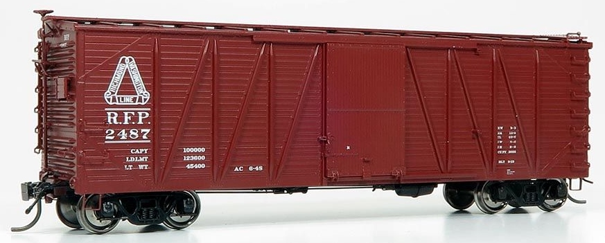Rapido Trains Inc HO 142014-2512 USRA Single-Sheathed Boxcar Richmond, Fredericksburg & Potomac RFP #2512