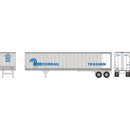 Athearn RTR HO ATH16109 45' Fruehauf Z-Van Trailer Conrail 'Trailvan' CRZ #202204