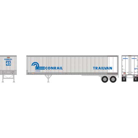 Athearn RTR HO ATH16110 45' Fruehauf Z-Van Trailer Conrail 'Trailvan' CRZ #203447