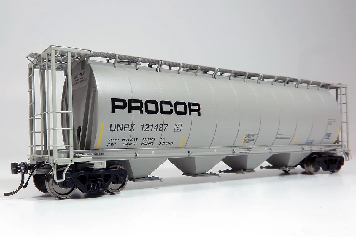 Rapido Trains Inc HO 127030-121428 NSC 3800cuft Covered Hopper Procor Black Logo UNPX #121428
