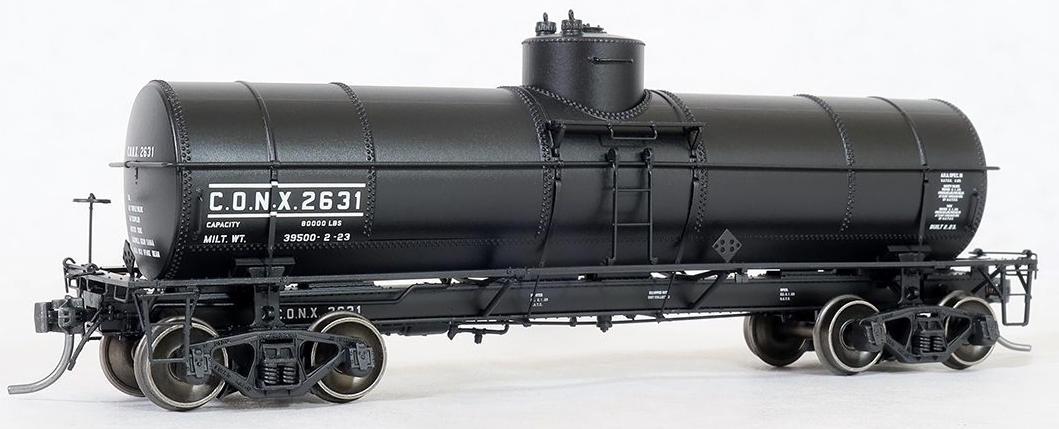 Tangent Scale Models HO 19023-03 General American GATC 8,000 Gallon 1917-Design Radial Course Tank Car CONX ‘Continental Oil 1923+ Lease’ CONX #2630