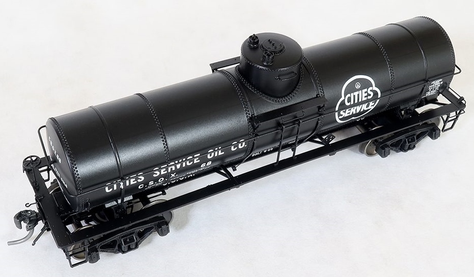 Tangent Scale Models HO 19024-04 General American GATC 8,000 Gallon 1917-Design Radial Course Tank Car ‘Cities Service Oil (Penn) 1937+’ CSOX #72