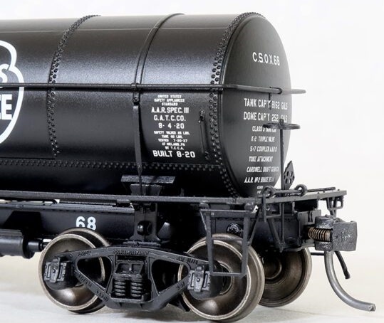 Tangent Scale Models HO 19024-06 General American GATC 8,000 Gallon 1917-Design Radial Course Tank Car 'Cities Service Oil (Penn) 1937+' CSOX #75