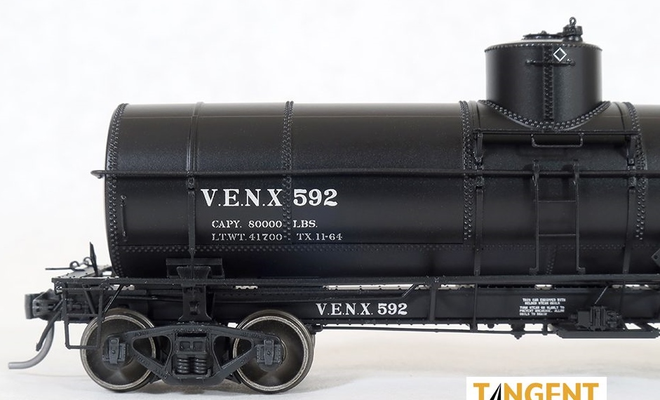 Tangent Scale Models HO 19025-01 General American GATC 8,000 Gallon 1917-Design Radial Course Tank Car VENX '1964 North American Lease' VENX #578