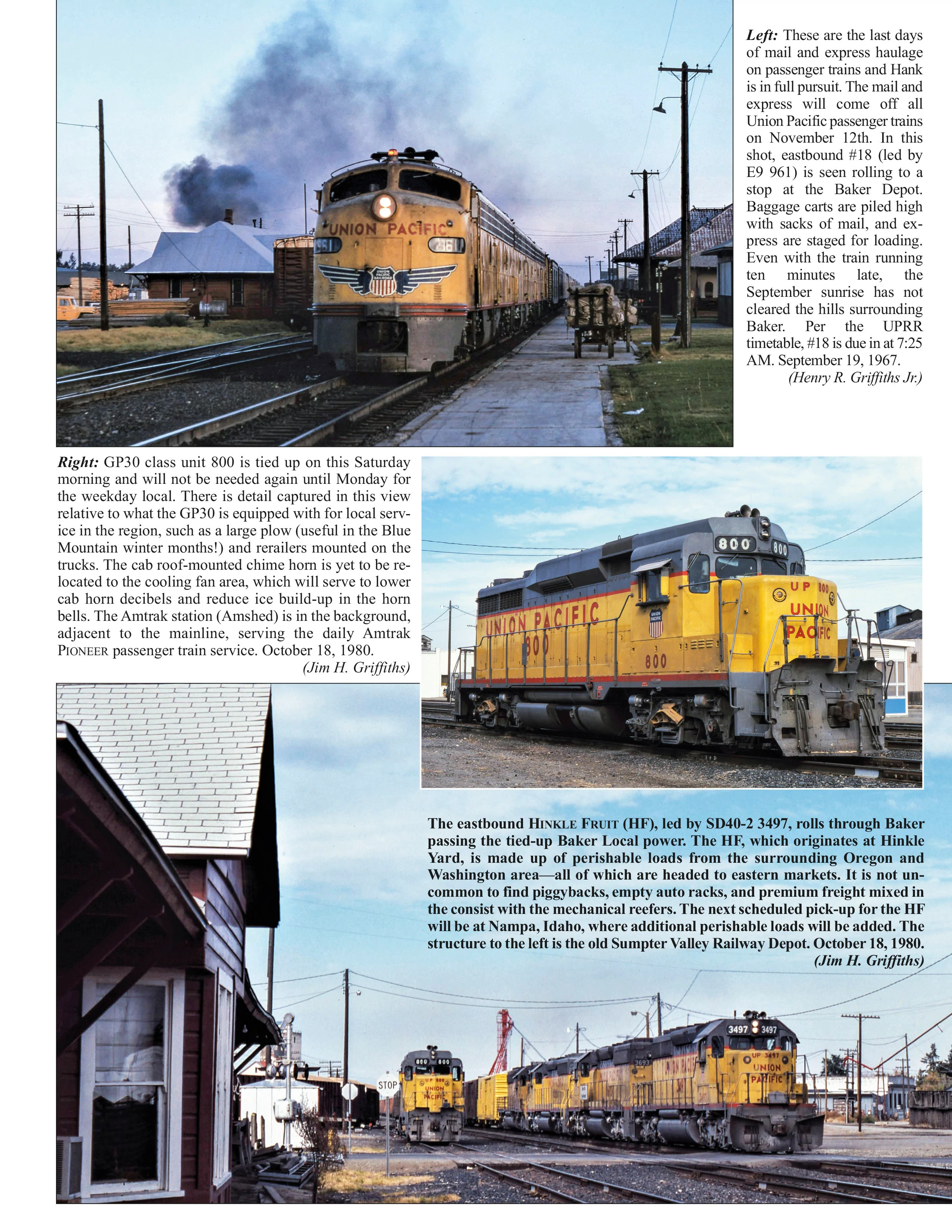 Morning Sun Books 1755 Union Pacific - First Subdivision, Oregon Division - Griffiths Series: Book 1