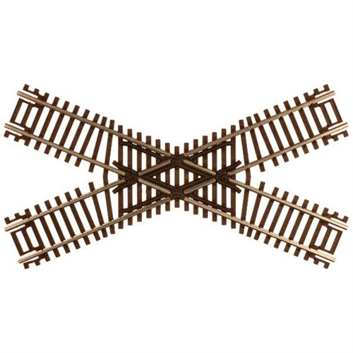 Atlas N 2043 Code 55 Track with Nickel-Silver Rail & Brown Ties - 45-Degree Crossing