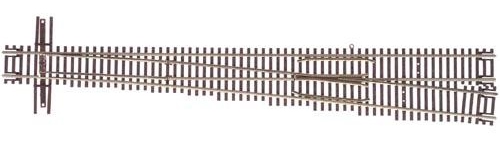 Atlas N 2055 Code 55 Turnout with Nickel-Silver Rail & Brown Ties - No.10 Right  Hand