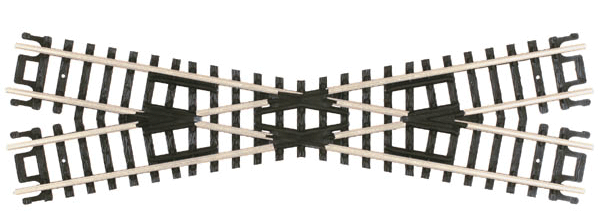 Atlas N 2565 Code 80 Track with Nickel Silver Rail & Black Ties - 20 Degree Crossing