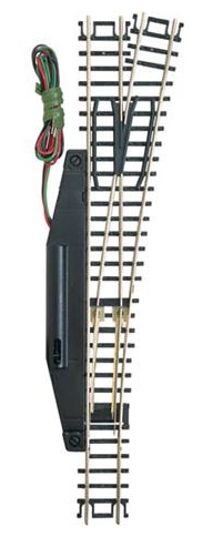 Atlas N 2705 Code 80 No. 6 Remote Turnout 'Standard Line' with Nickel Silver Rail & Black Ties - Right Hand