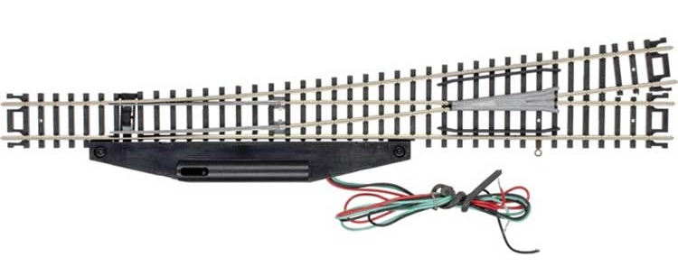Atlas N 2720 Code 80 No. 8 Remote Turnout 'Standard Line' with Nickel Silver Rail & Black Ties - Right Hand