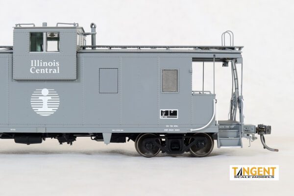 Tangent Scale Models HO 60214-03 IC Centralia Shops Steel Wide-Vision Caboose Illinois Central 'Gray Repaint 1988+' IC #199418