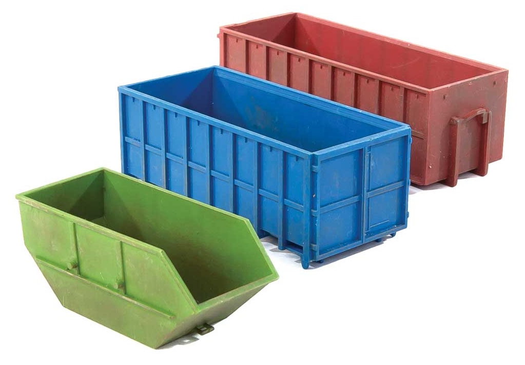 Walthers SceneMaster HO 949-4106 Industrial Dumpsters - Kit