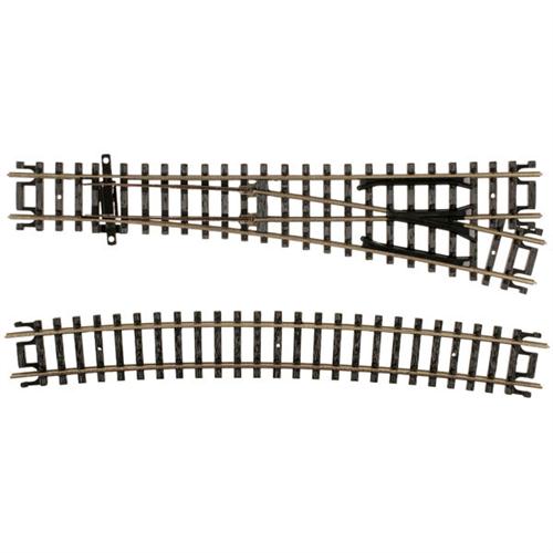 Atlas N 2751 Code 80 No. 4 'Standard' Turnout 'Custom Line' with Nickel Silver Rail & Black Ties - Right Hand