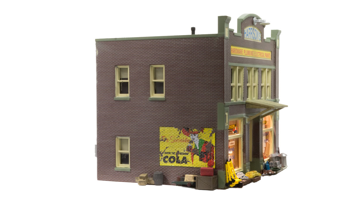Woodland Scenics HO BR5022 Built Up Harrison's Hardware - Assembled