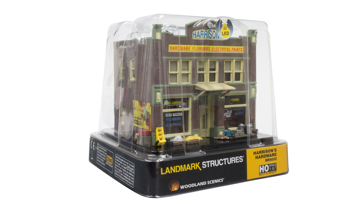 Woodland Scenics HO BR5022 Built Up Harrison's Hardware - Assembled