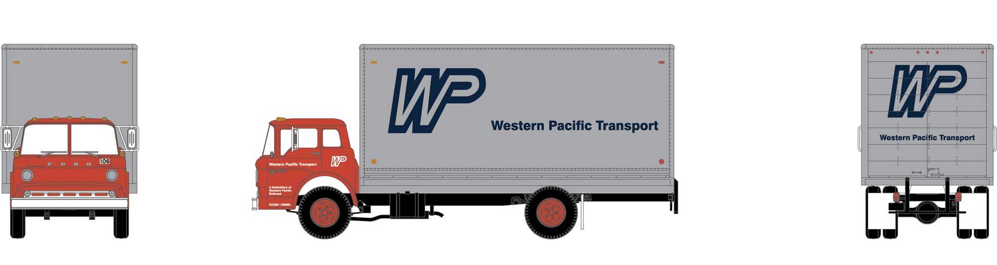 Athearn RTR N ATH2554 Ford C Box Van - Western Pacific Transport
