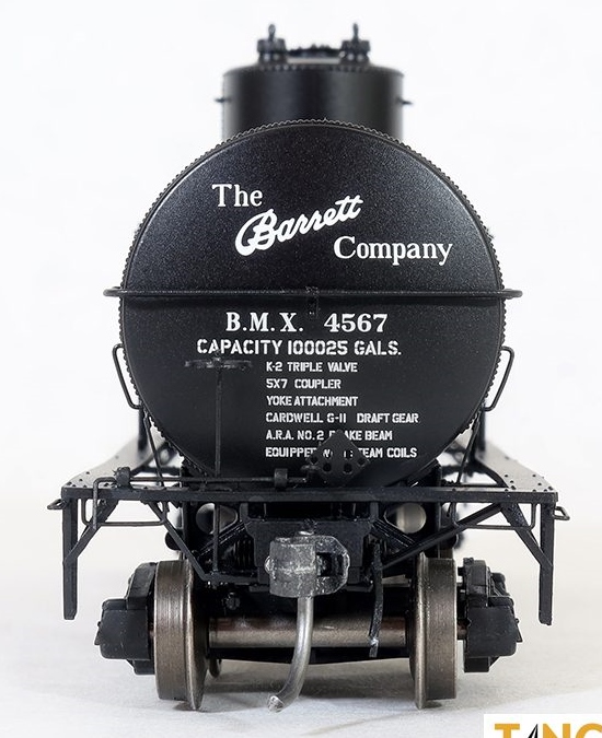 Tangent Scale Models HO 19067-01 General American 1917-design 10,000 Gallon Insulated Tank Car Barrett Tarvia '1938+' BMX #4555