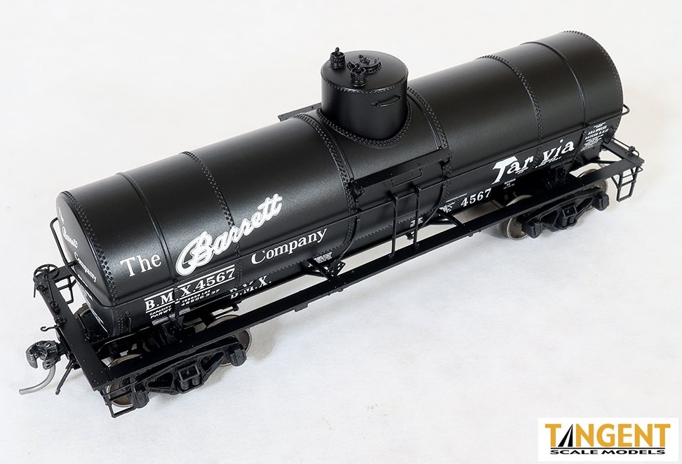 Tangent Scale Models HO 19067-03 General American 1917-design 10,000 Gallon Insulated Tank Car Barrett Tarvia '1938+' BMX #4562