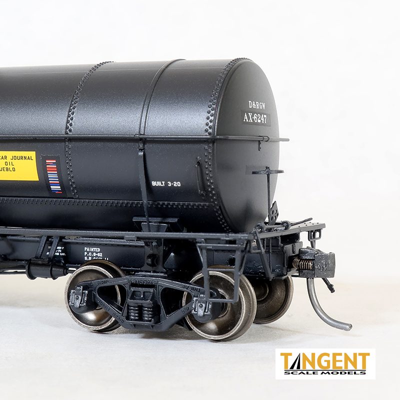 Tangent Scale Models HO 19068-01 General American 1917-design 10,000 Gallon Insulated Tank Car D&RGW ‘Company Service 1970+' AX #6241