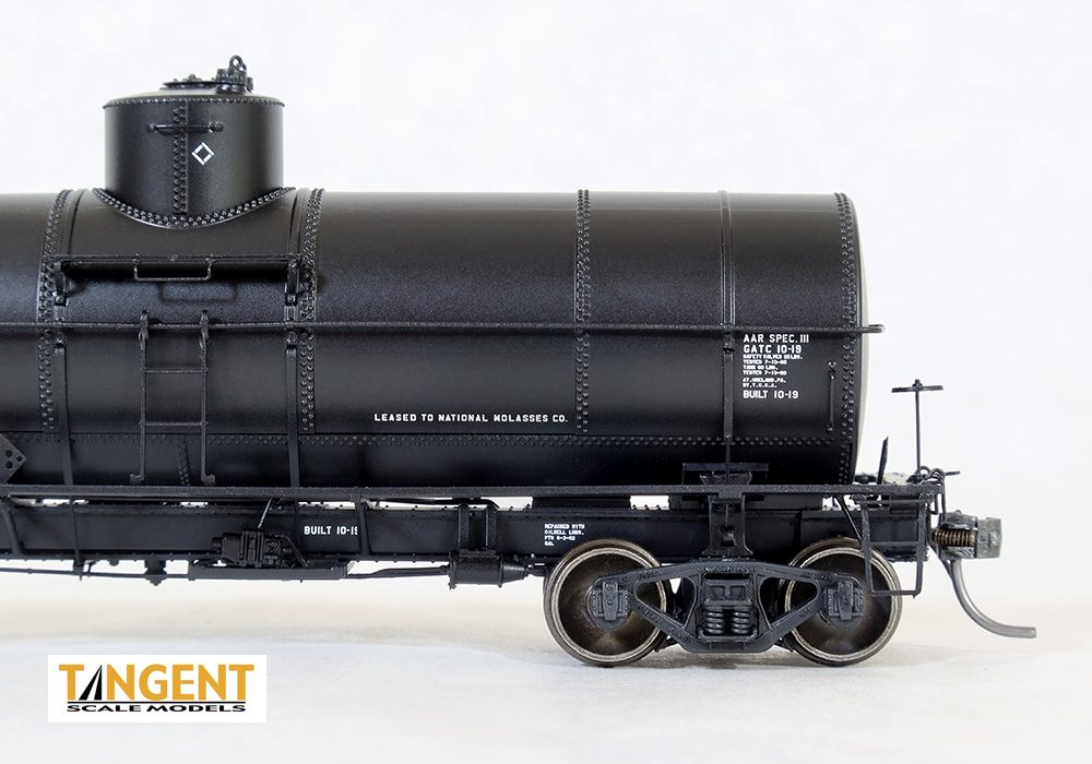 Tangent Scale Models HO 19069-03 General American 1917-design 10,000 Gallon Insulated Tank Car 'Tank Car Corp of America Black Lease 1963+' HMHX #1084