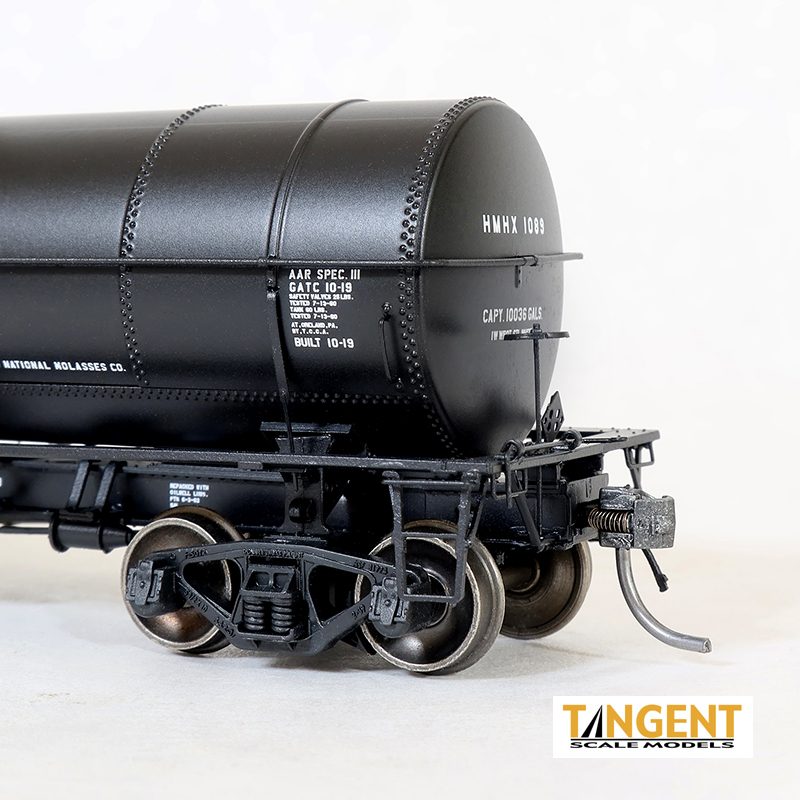Tangent Scale Models HO 19069-03 General American 1917-design 10,000 Gallon Insulated Tank Car 'Tank Car Corp of America Black Lease 1963+' HMHX #1084