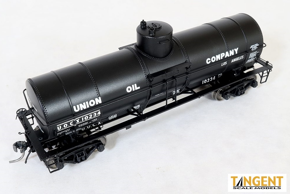 Tangent Scale Models HO 19072-03 General American 1917-design 10,000 Gallon Insulated Tank Car 'Union Oil of California 1937+' UOCX #10229