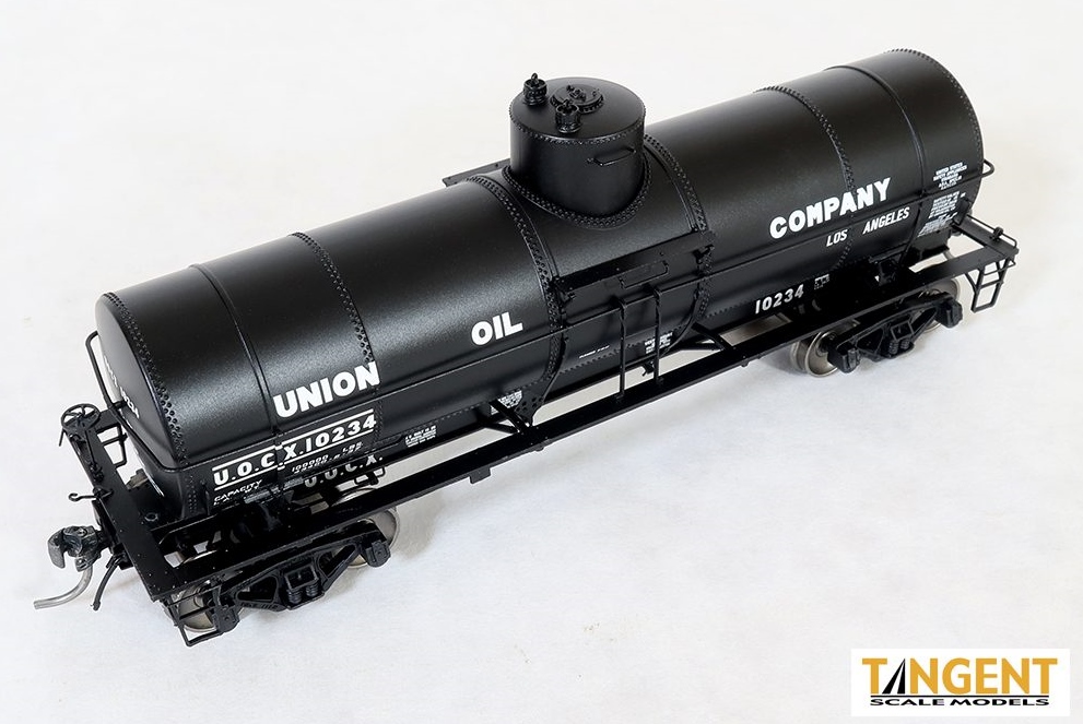 Tangent Scale Models HO 19072-05 General American 1917-design 10,000 Gallon Insulated Tank Car 'Union Oil of California 1937+' UOCX #10232