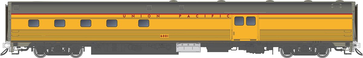 Rapido Trains Inc HO 114043 Budd Baggage-Dorm Union Pacific UP #6002