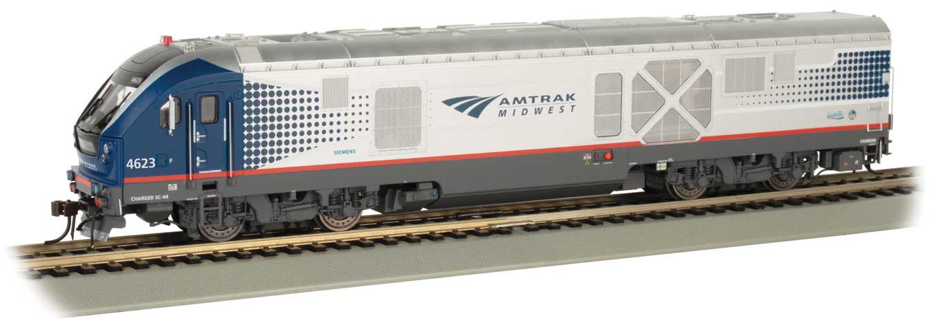 Bachmann N 67952 DCC/TCS WOWSound Equipped Siemens SC-44 Charger Amtrak Midwest AMTK #4632