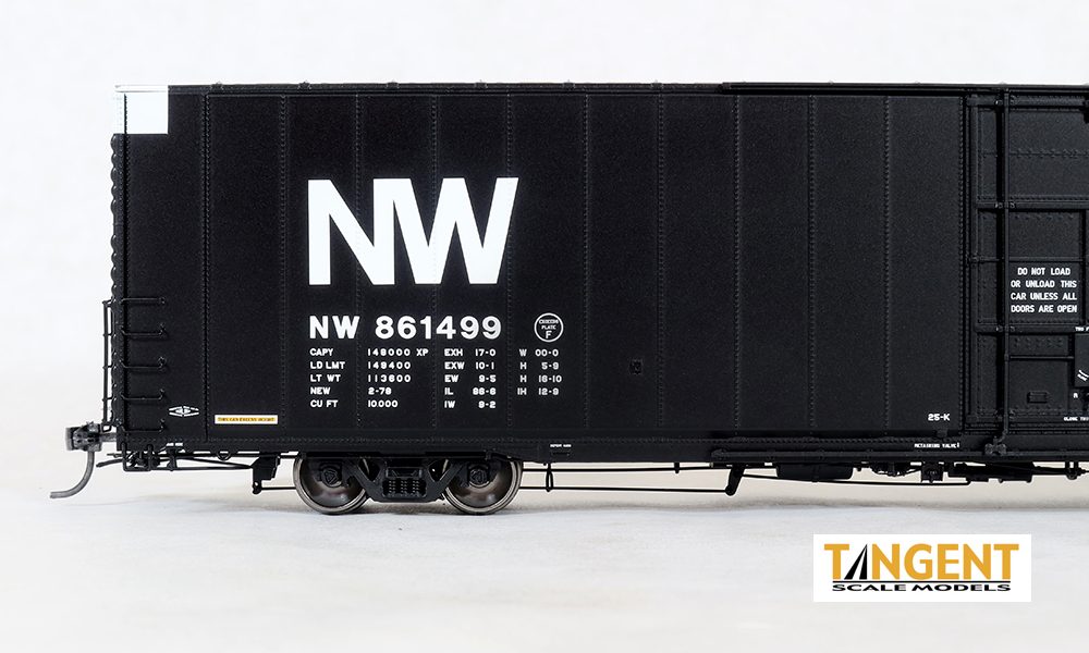 Tangent Scale Models HO 25042-04 Greenville 86' Double Plug Door Box Car Norfolk & Western ‘Delivery 1-1978’ NW #861348