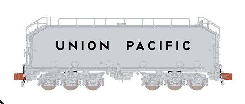 ScaleTrains Rivet Counter N SXT32897 Union Pacific MOW Diesel Fuel Tender Silver with Silver Trucks Un-Numbered