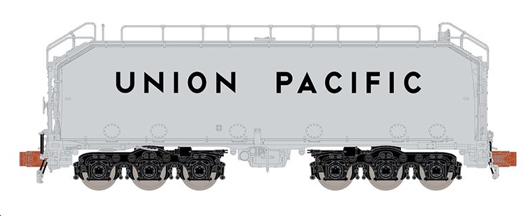 ScaleTrains Rivet Counter N SXT32898 Union Pacific MOW Diesel Fuel Tender Silver with Black Trucks Un-Numbered