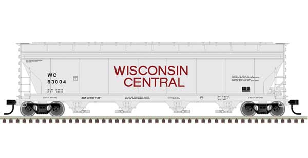 Atlas Master HO 20006397 ACF 5250 Covered Hopper Wisconsin Central WC #83004