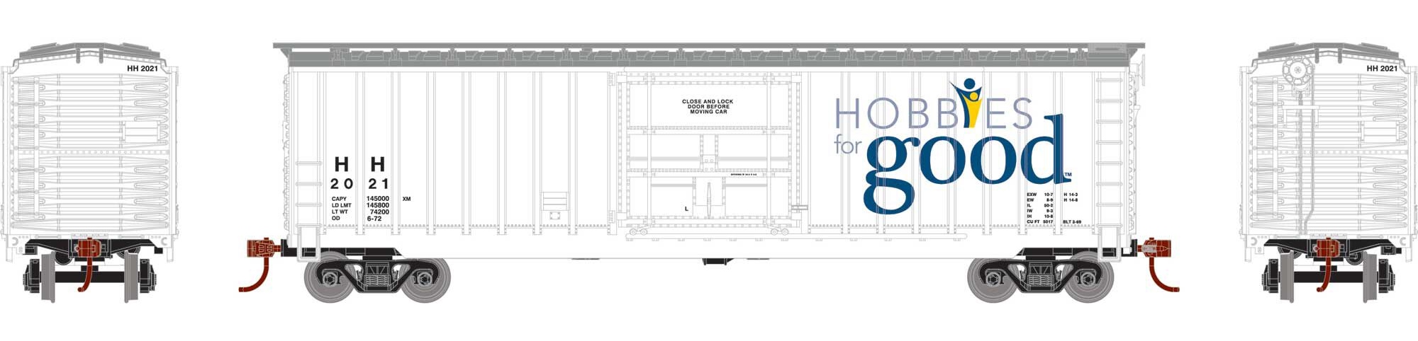 Athearn Roundhouse HO RND40240 50' Outside Braced Plug Door Box Car Hobbies For Good HH #2021