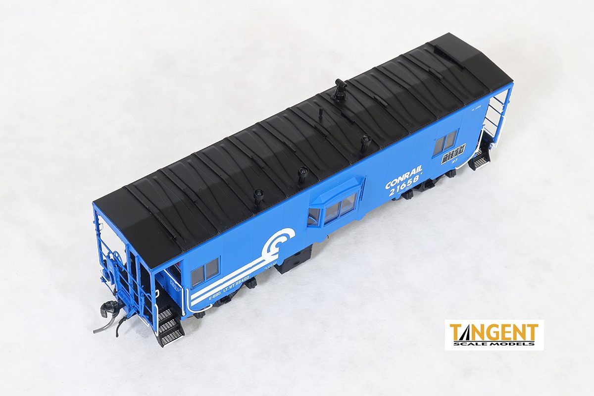 Tangent Scale Models HO 60126-01 DSI/SLCC Bay Window Caboose Conrail N7 Blue Repaint 1977+ CR #21658