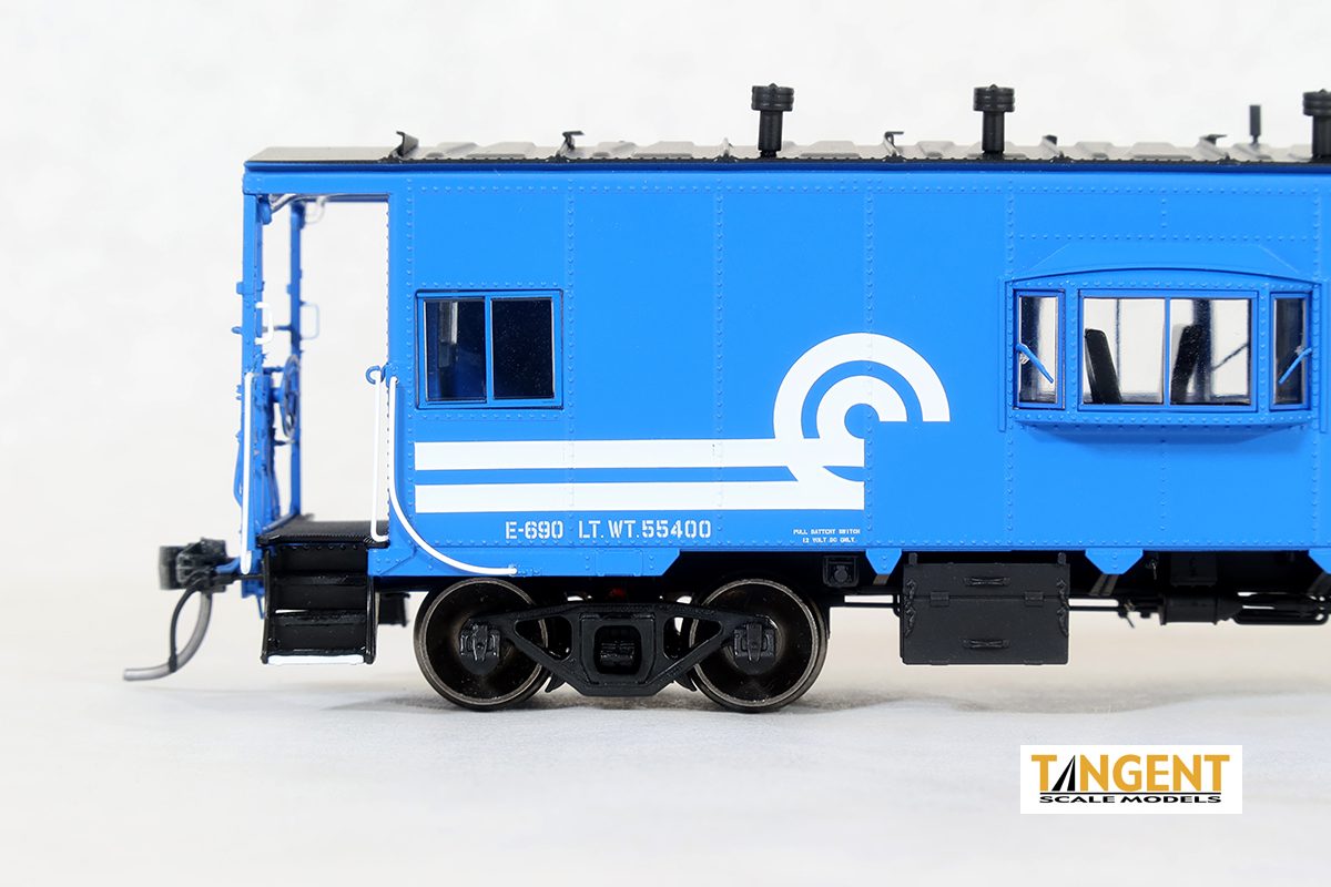 Tangent Scale Models HO 60126-01 DSI/SLCC Bay Window Caboose Conrail N7 Blue Repaint 1977+ CR #21658