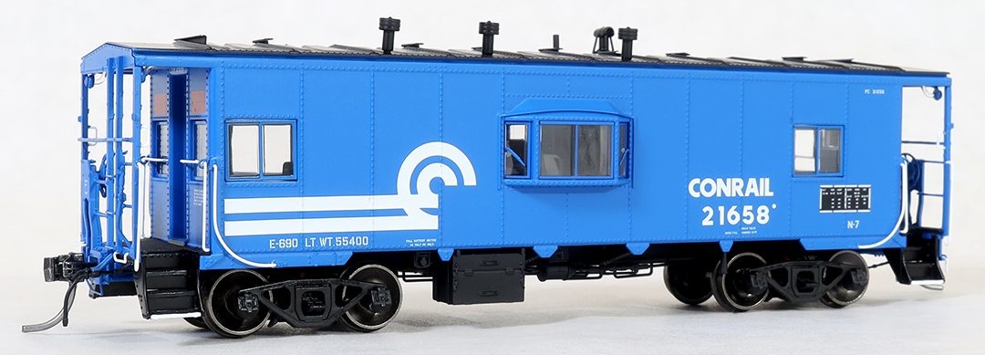 Tangent Scale Models HO 60126-02 DSI/SLCC Bay Window Caboose Conrail N7 Blue Repaint 1977+ CR #21690