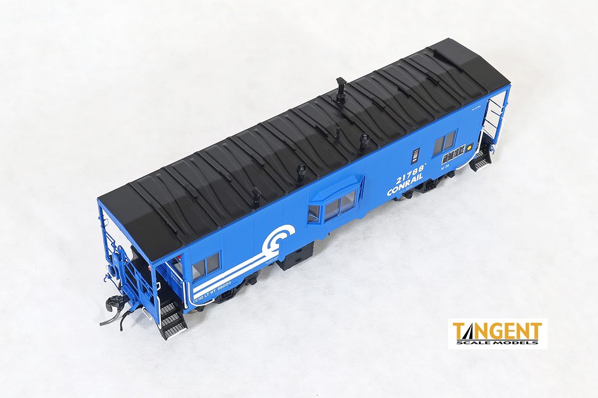 Tangent Scale Models HO 60127-02 DSI/SLCC Bay Window Caboose Conrail N7A Blue Repaint 1979+ CR #21607