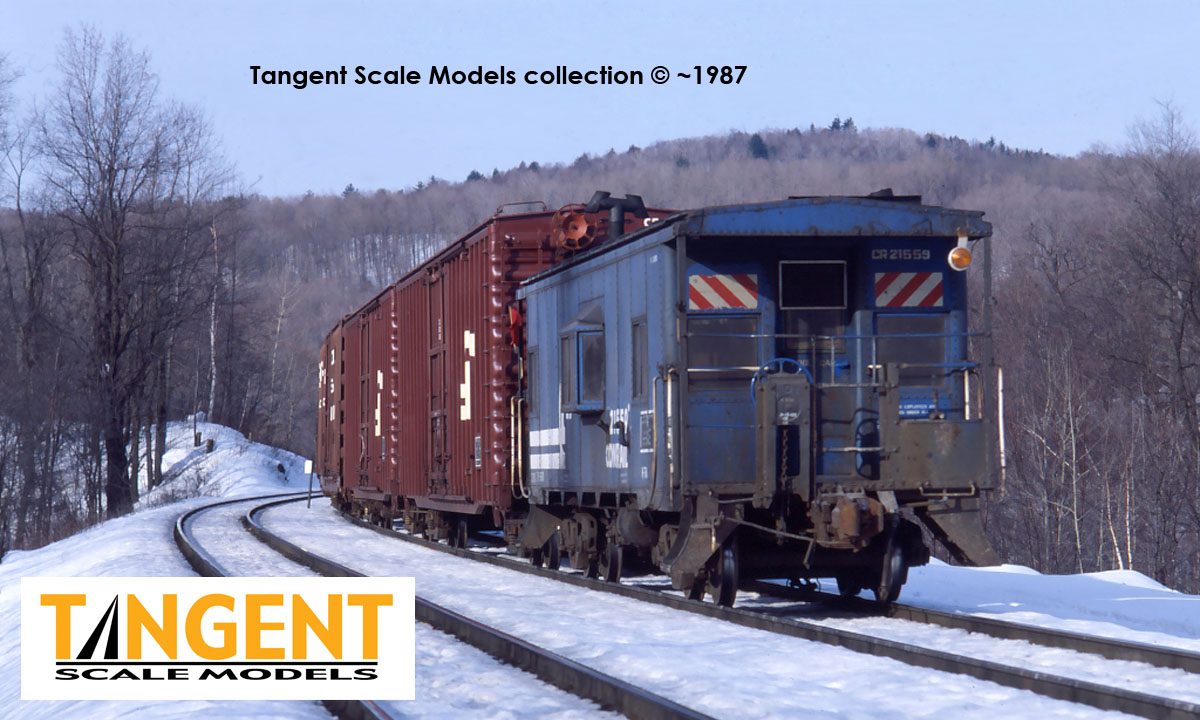 Tangent Scale Models HO 60127-02 DSI/SLCC Bay Window Caboose Conrail N7A Blue Repaint 1979+ CR #21607