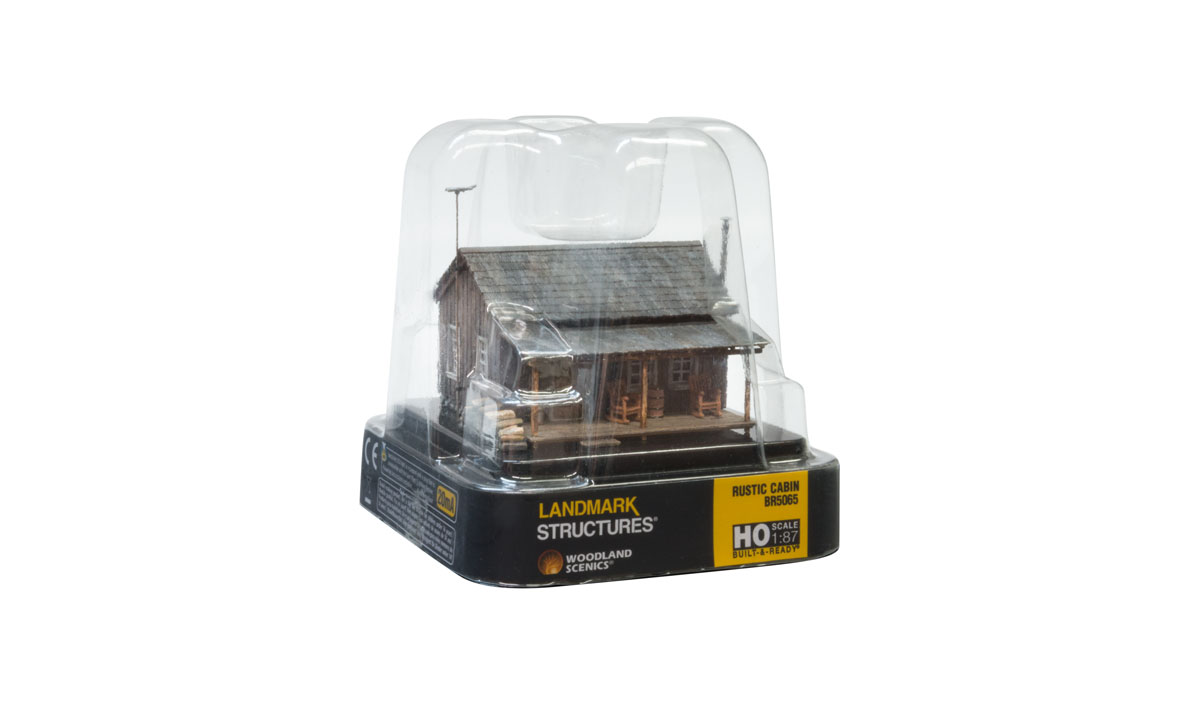 Woodland Scenics HO BR5065 Built Up Rustic Cabin - Assembled