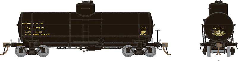 Rapido Trains Inc HO 159004-33461 Union Tank Car 10,000-Gallon X-3 Tank Car Products Tank Line PX #33461