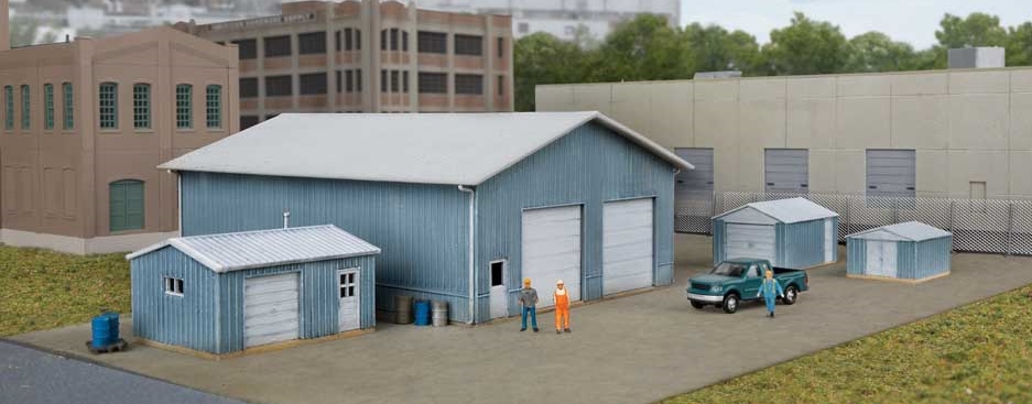 Walthers Cornerstone N 933-3853 Pole Barn and Sheds - Kit