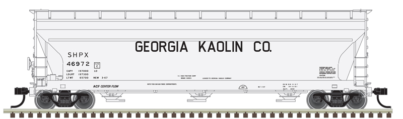 Atlas Master HO 20006936 ACF 4650 Centerflow Hopper Georgia Kaolin SHPX #46965