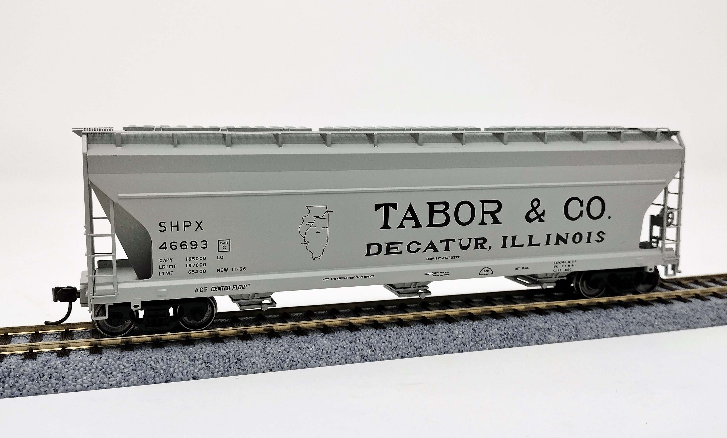 【HONSBY】Central Atlas Master HO 20006940 ACF 4650 Centerflow Hopper Tabor