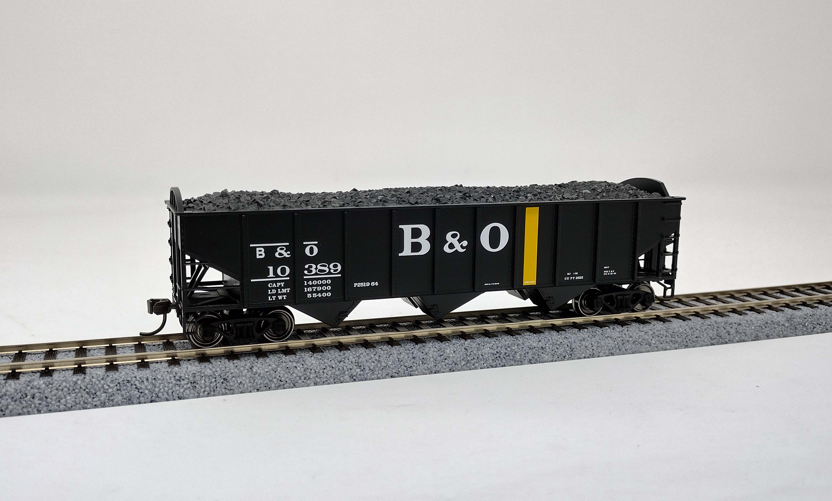 Atlas Trainman HO 20006913 AAR 70 Ton 9-Panel 3-Bay Open Hopper Arched End Baltimore & Ohio B&O #11137