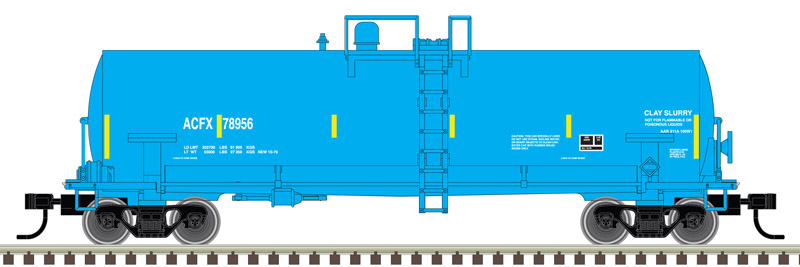 Atlas N 50006148 ACF 14,000-Gallon Kaolin Tank Car ACFX #78956