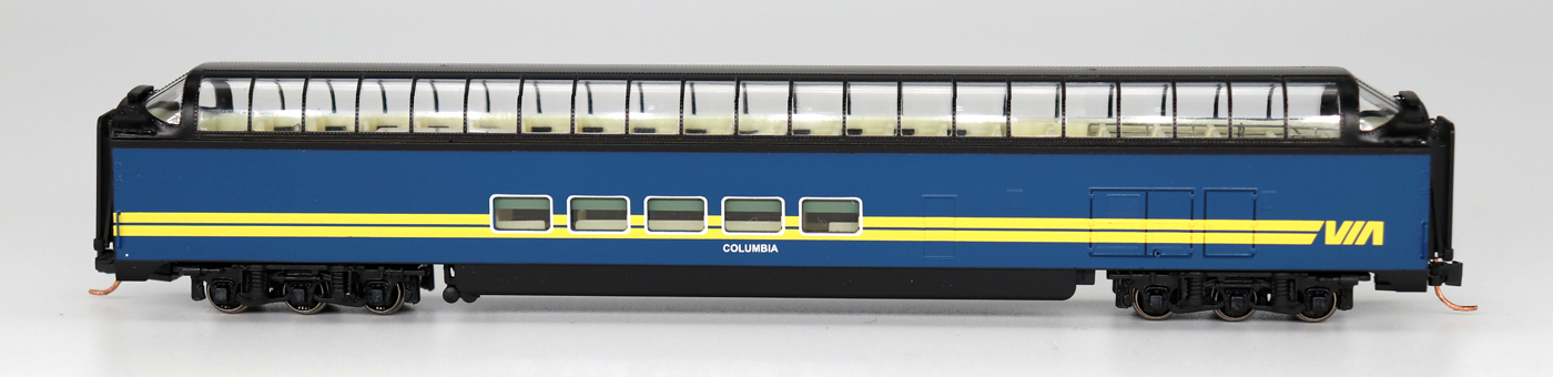 Intermountain N Centralia Car Shops CCS7111-02 P-S Superdome Smooth-Side Full-Length Dome Via Rail Canada 'Columbia'