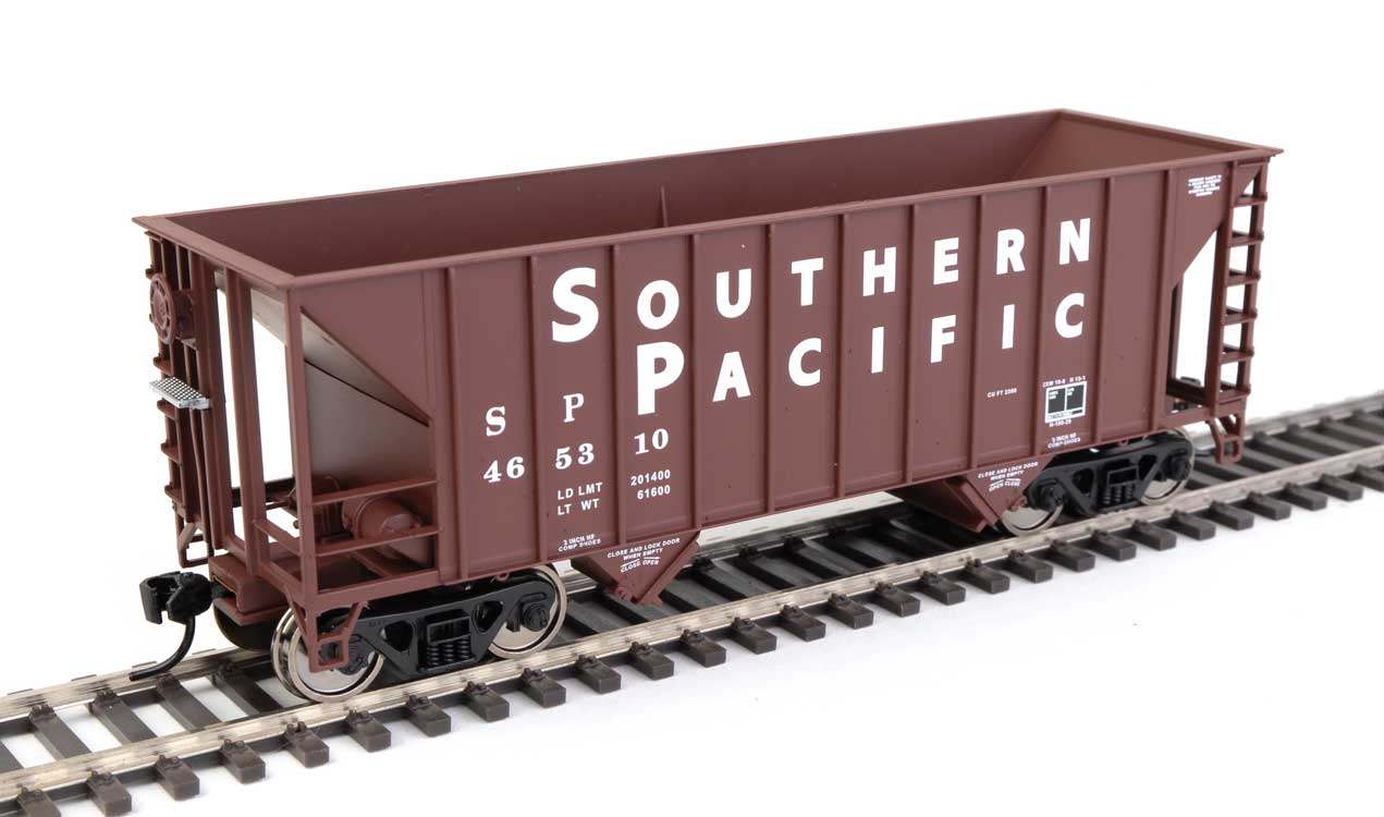 Walthers Mainline HO 910-56626 34' 100-Ton 2-Bay Hopper Southern Pacific SP #465310