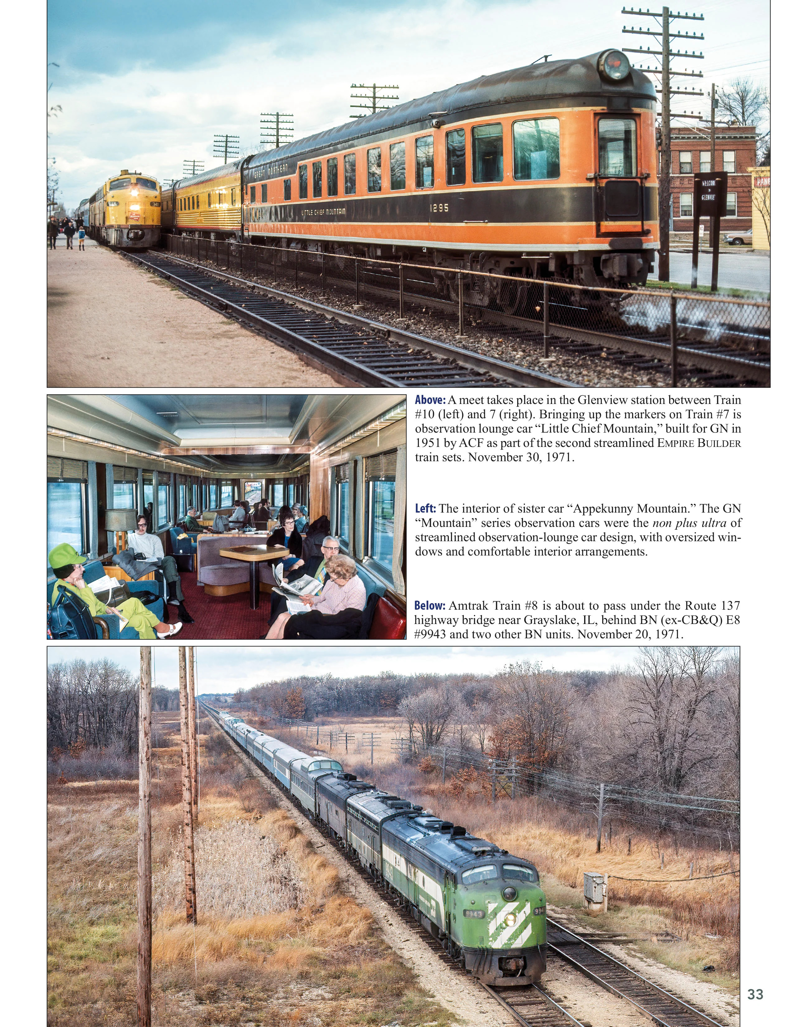 Morning Sun Books 1761 Chicago Intercity Passenger Trains In Color Volume 2: Early Amtrak 1971-1984